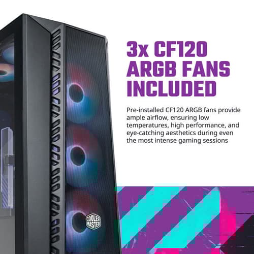 Cooler Master MasterBox MB520 Mesh ARGB ATX Mid Tower Case